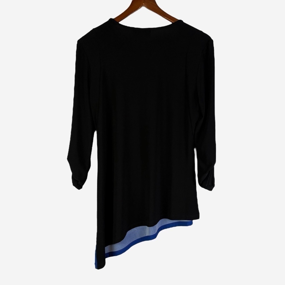 Joseph Ribkoff Asymmetrical Tunic Blouse Roll Tab Sleeves - Picture 5 of 9